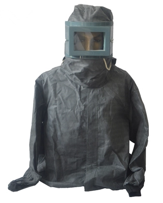 TH-117灰色橡胶连帽防砂服
